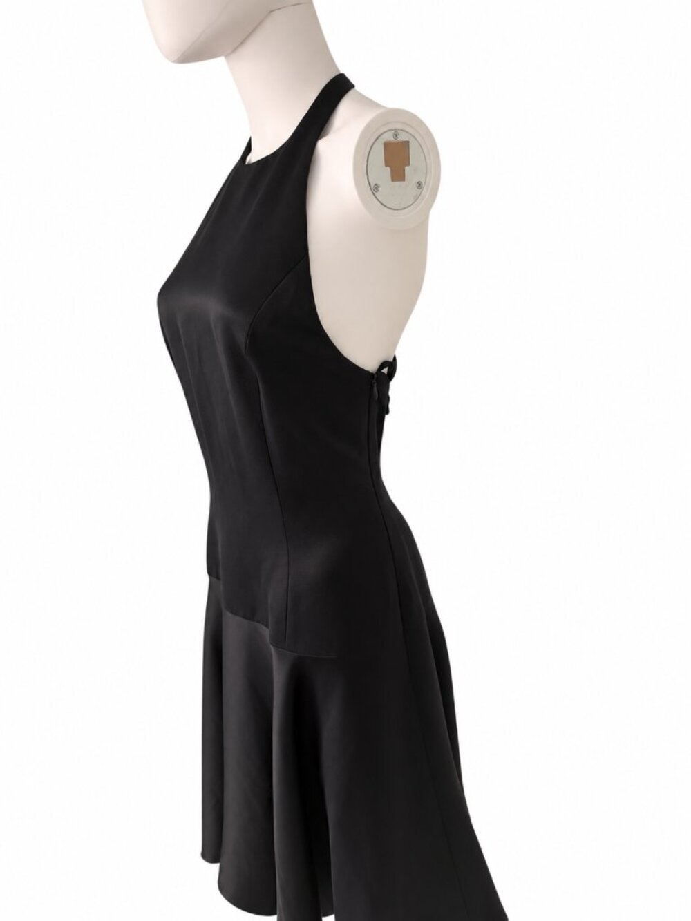Ralph Lauren Collection Purple Label Black Satin Halter Dress - Picture 2 of 10